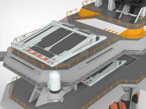Piattaforma radar 3 Modello 3D