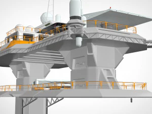 Piattaforma radar 3 Modello 3D