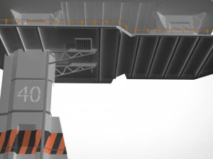 Piattaforma radar 3 Modello 3D