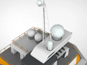 Piattaforma radar 3 Modello 3D