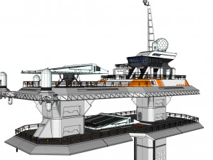 Piattaforma radar 3 Modello 3D