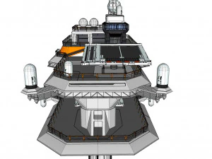 Piattaforma radar 3 Modello 3D
