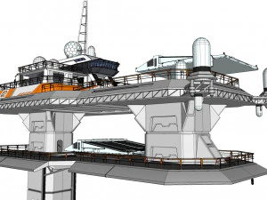 Piattaforma radar 3 Modello 3D