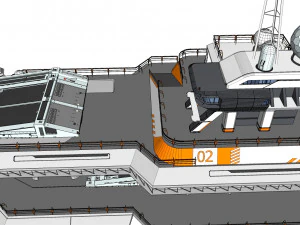 Piattaforma radar 3 Modello 3D