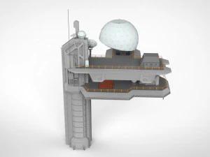Piattaforma radar 4 Modello 3D