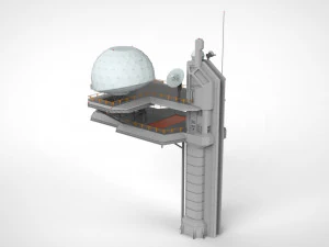 Piattaforma radar 4 Modello 3D
