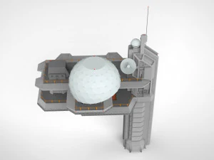 Piattaforma radar 4 Modello 3D