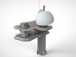 Piattaforma radar 4 Modello 3D