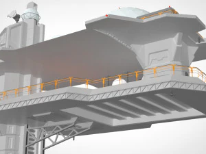 Piattaforma radar 4 Modello 3D