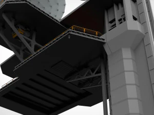 Piattaforma radar 4 Modello 3D