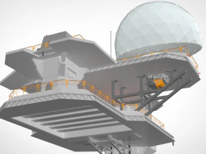 Piattaforma radar 4 Modello 3D