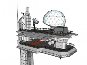Piattaforma radar 4 Modello 3D