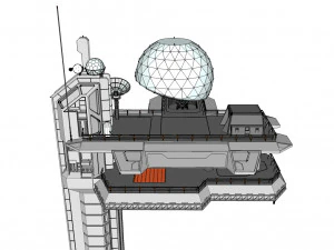 Piattaforma radar 4 Modello 3D