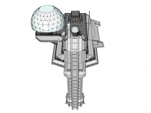 Piattaforma radar 4 Modello 3D
