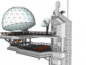 Piattaforma radar 4 Modello 3D