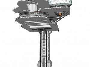 Piattaforma radar 4 Modello 3D