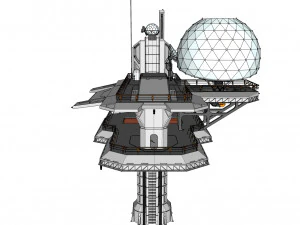Piattaforma radar 4 Modello 3D