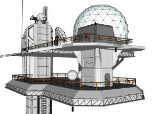 Piattaforma radar 4 Modello 3D