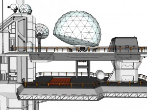 Piattaforma radar 4 Modello 3D