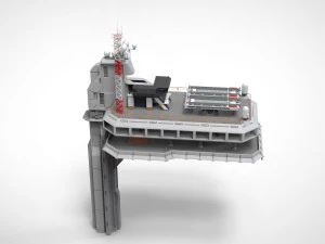 Radarplattform 5 3D Modell