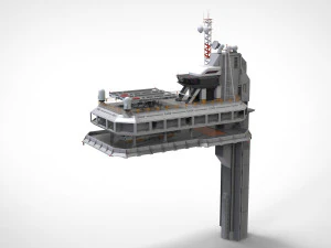 Radarplattform 5 3D Modell