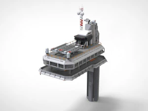 Radarplattform 5 3D Modell