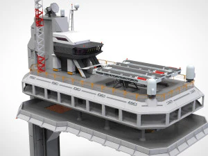 Radarplattform 5 3D Modell