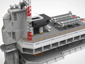 Radarplattform 5 3D Modell