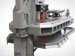 Radarplattform 5 3D Modell