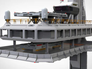 Radarplattform 5 3D Modell