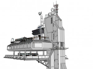 Radarplattform 5 3D Modell