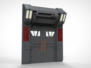 Sci fi door 1 3D मॉडल