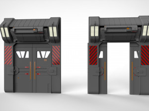 Sci fi door 1 3D मॉडल