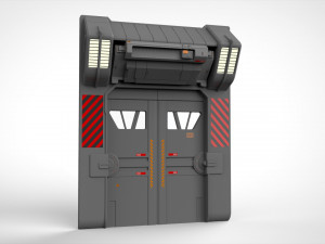 Sci fi door 1 3D मॉडल