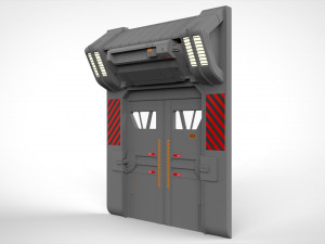 Sci fi door 1 3D मॉडल