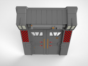 Sci fi door 1 3D मॉडल