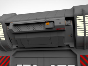 Sci fi door 1 3D मॉडल