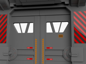 Sci fi door 1 3D मॉडल