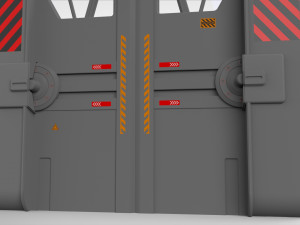 Sci fi door 1 3D मॉडल