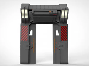 Porta fantascienza 1 Modello 3D