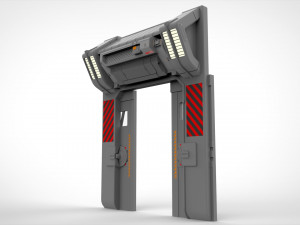 Sci fi door 1 3D मॉडल