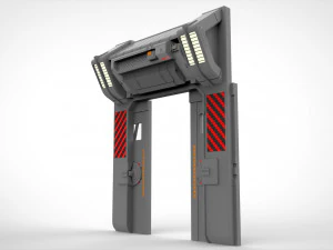 Porta fantascienza 1 Modello 3D