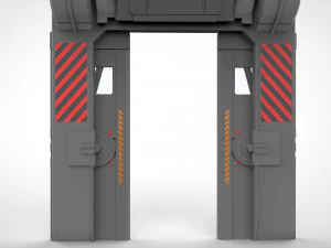 Porta fantascienza 1 Modello 3D