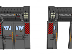 Sci fi door 1 3D मॉडल