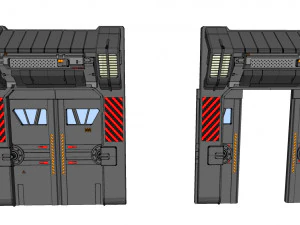 Porta fantascienza 1 Modello 3D
