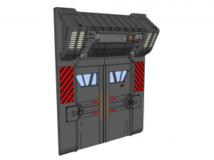 Sci fi door 1 3D मॉडल