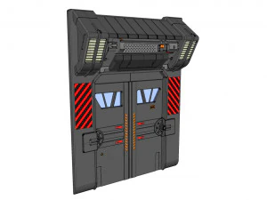 Porta fantascienza 1 Modello 3D