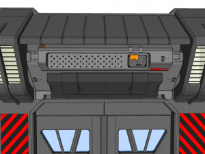 Sci fi door 1 3D मॉडल