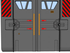 Sci fi door 1 3D मॉडल