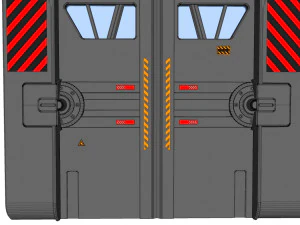 Porta fantascienza 1 Modello 3D